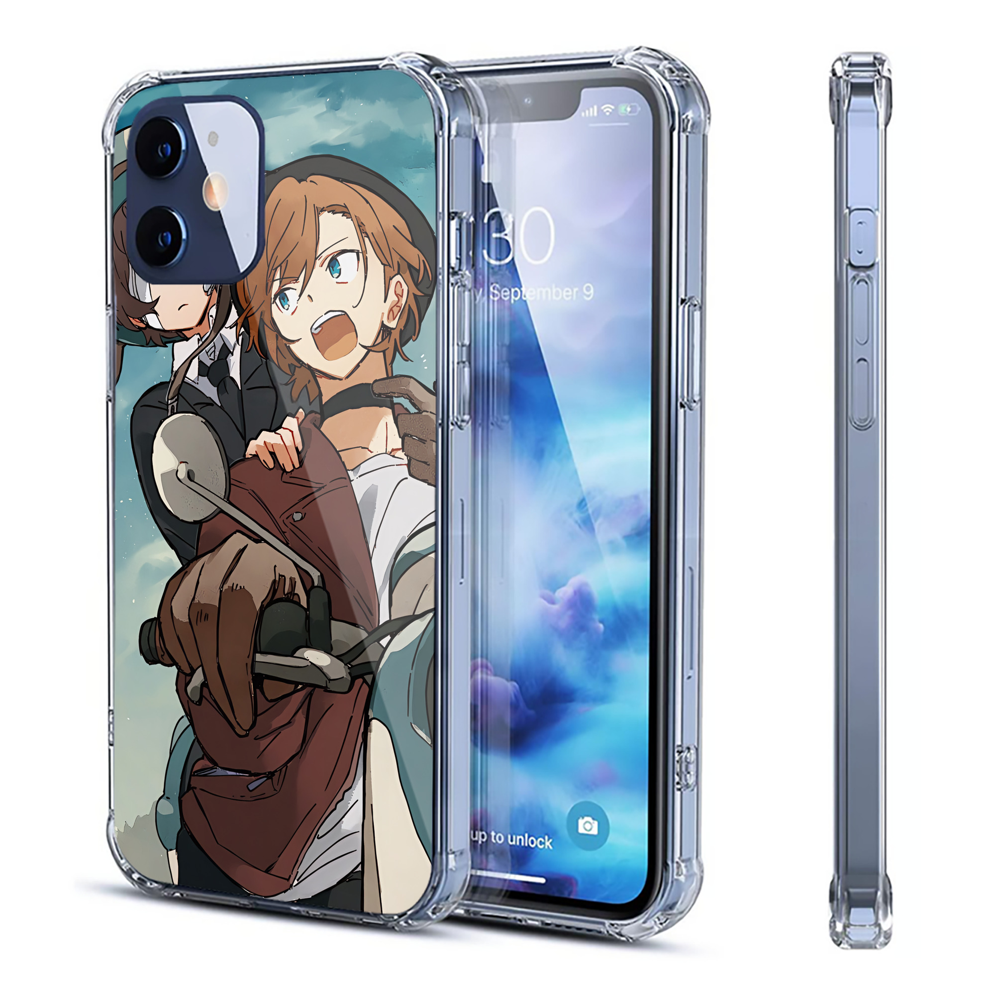 （画像用） 文豪ストレイドッグス Bungo Stray Dogs 【iPhone 12シリーズ対応】透明スマホケース（クリアソフトケース）